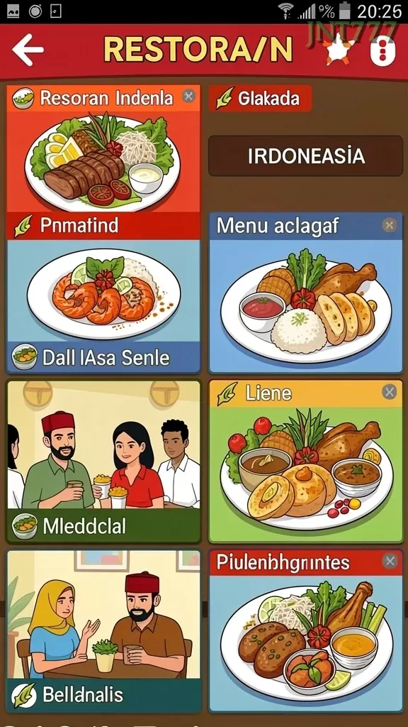 Galeri pratinjau visual jnt777 build APK resmi terbaru